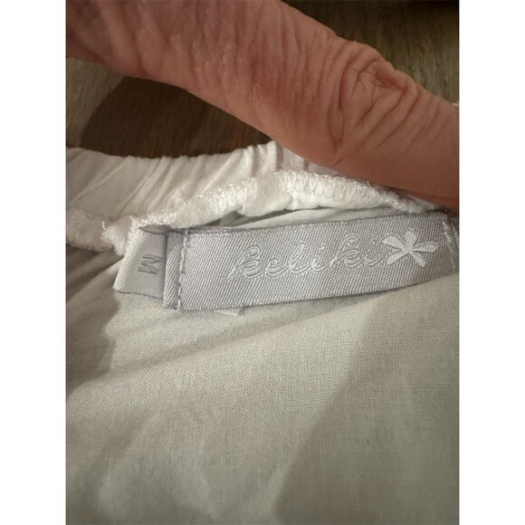 Kellie Blouse Womens Size M White Off Shoulder Cropped Bell Sleeve Boho - Picture 5 of 7